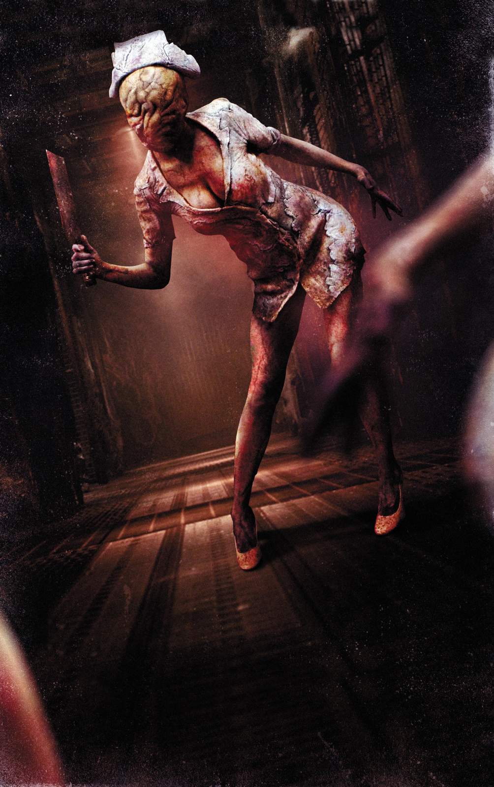 Horror Nurse with Blade Wall Art