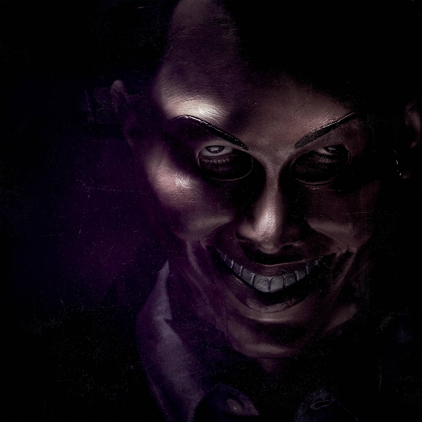 Menacing Grin Horror Mask Wall Art
