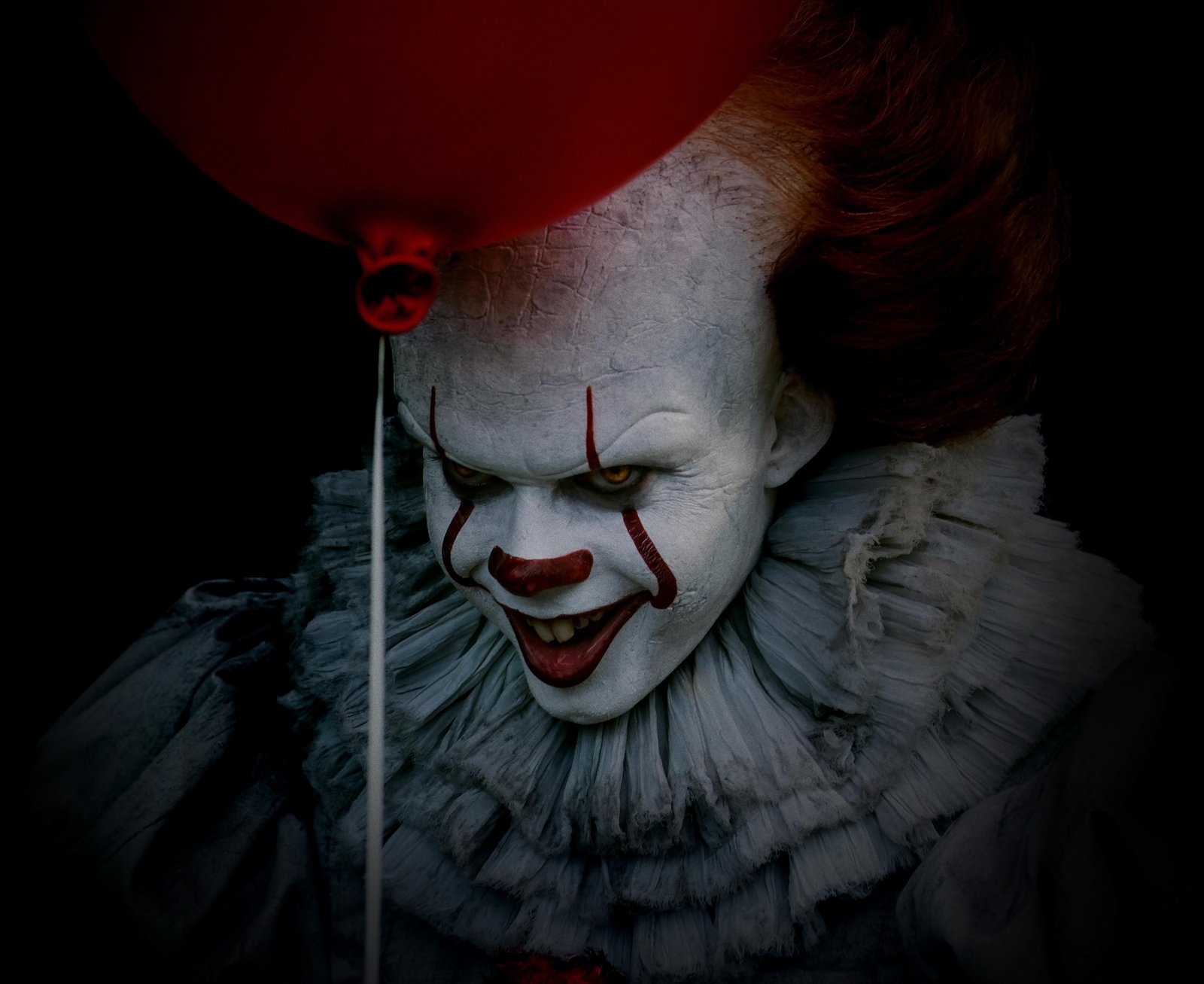 Creepy Clown Red Balloon Wall Art