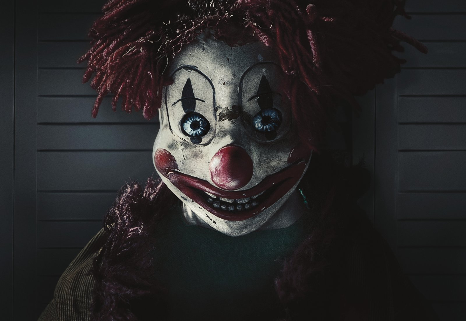 Creepy Clown Portrait Horror Wall Art
