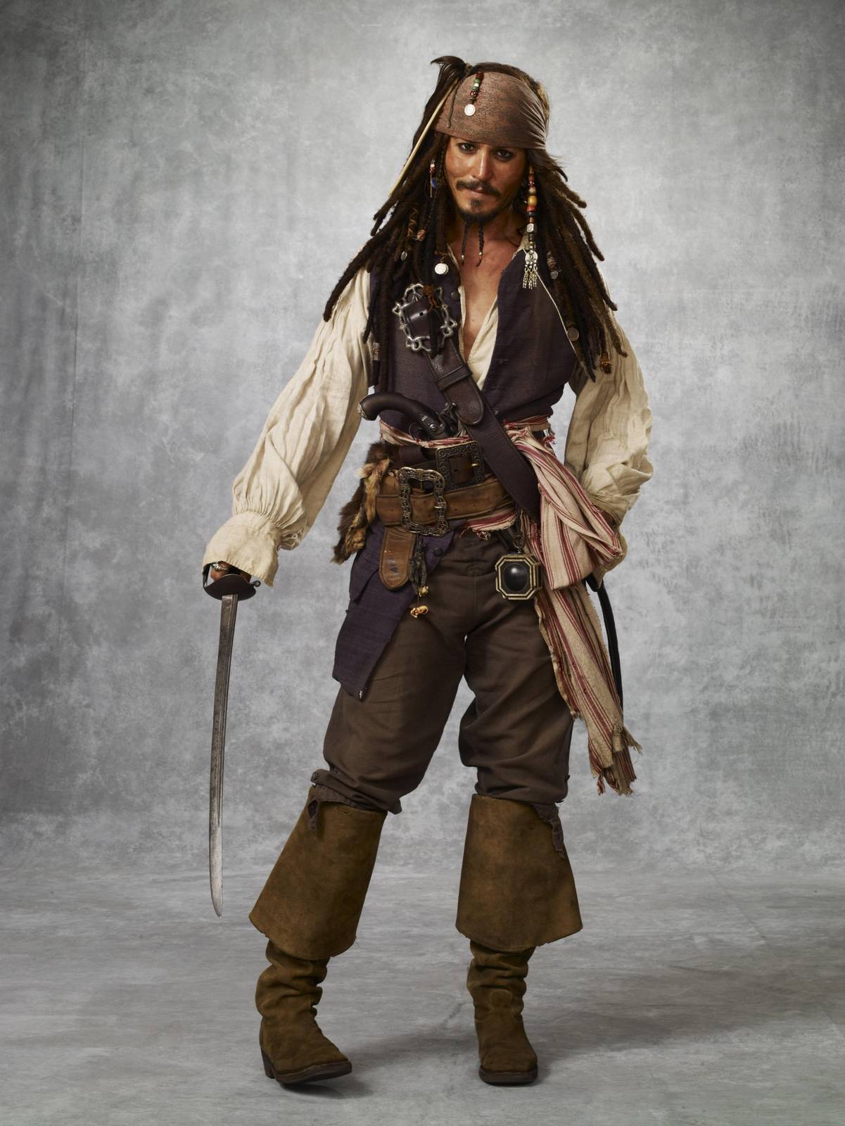 Iconic Pirate Captain Jack Sparrow Wall Art