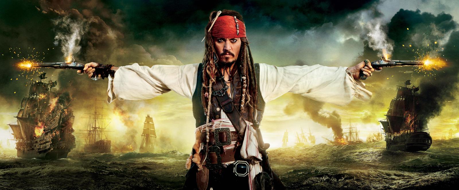 Pirate Captain Action Scene Wall Art