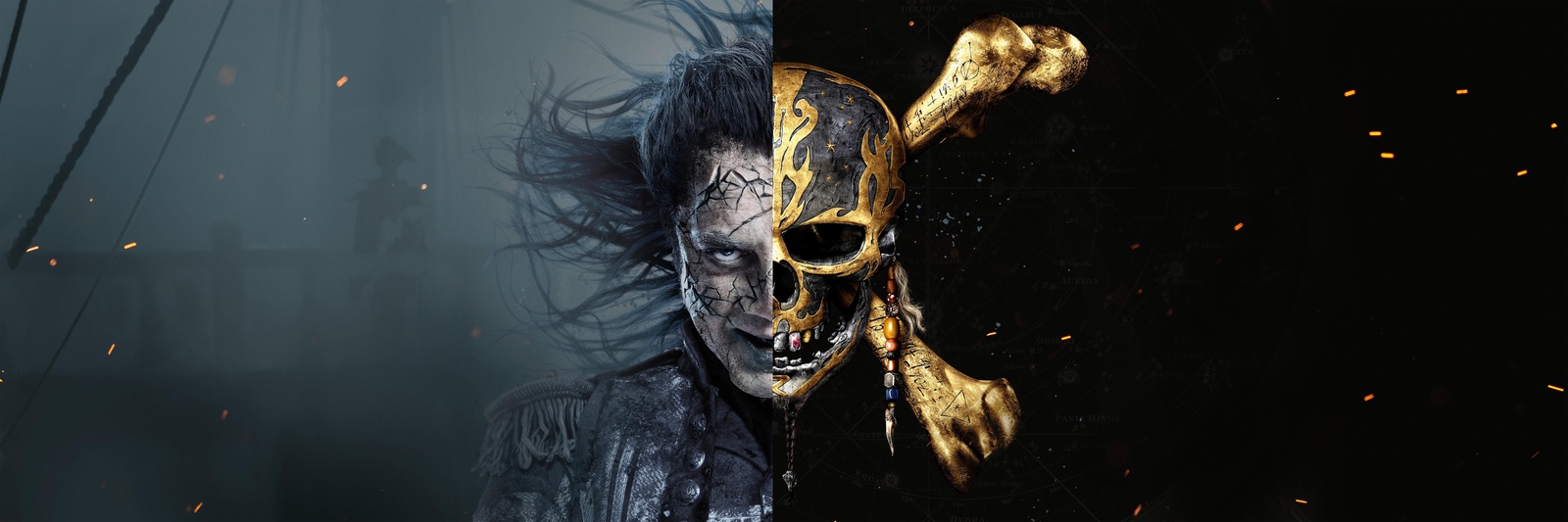 Mysterious Pirate Skull & Portrait Wall Art