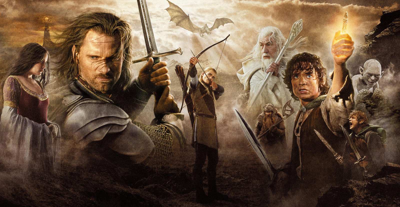 Epic Lord of the Rings Montage Wall Art