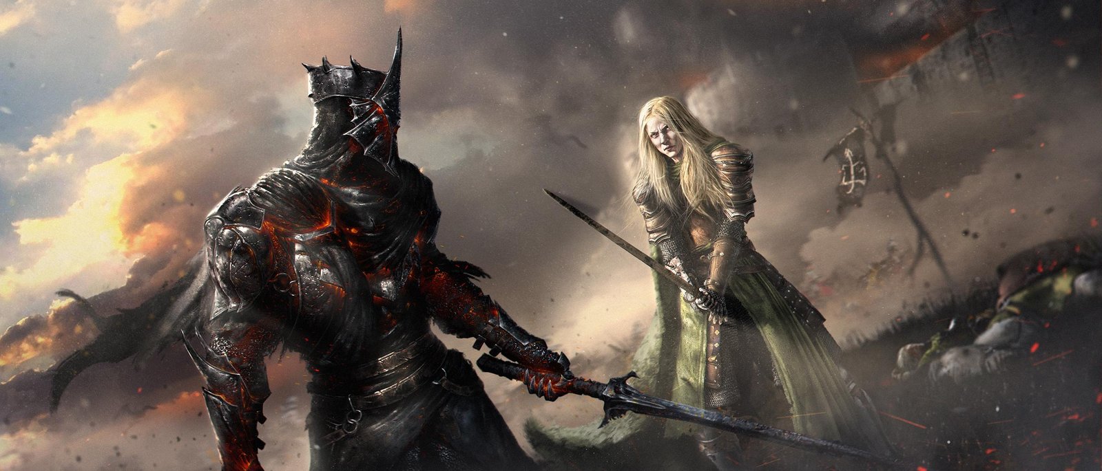 Epic Fantasy Battle Wall Art