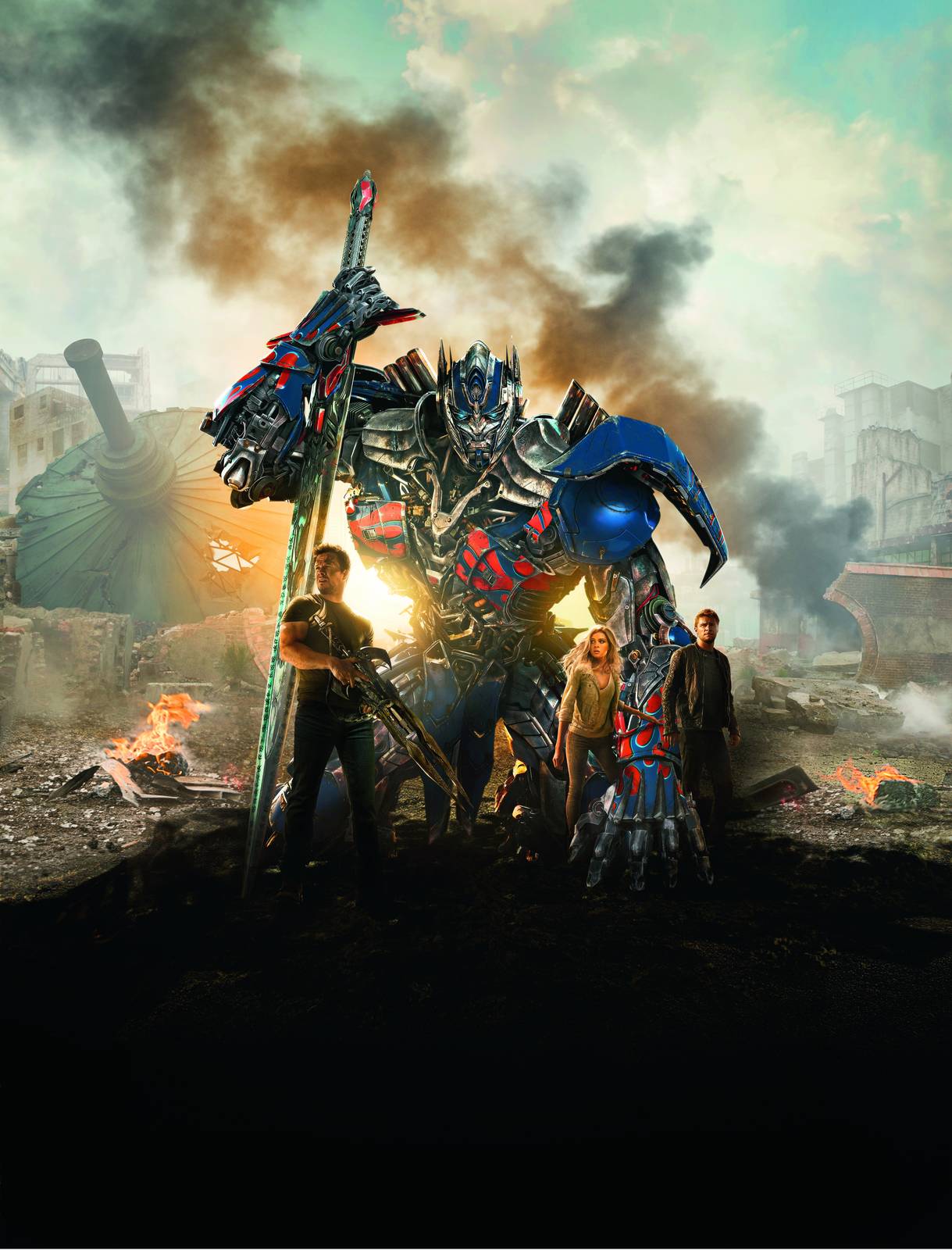 Optimus Prime Transformers Battle Scene Wall Art