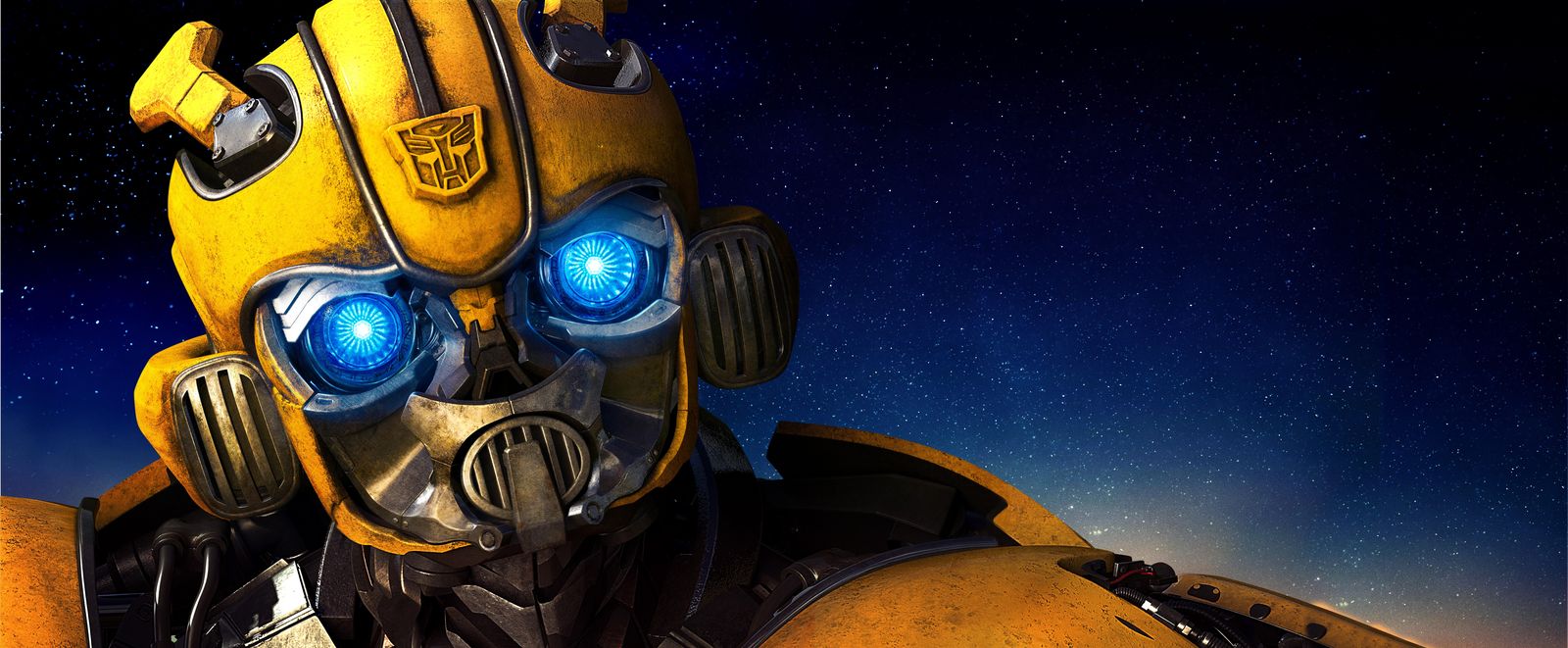 Bumblebee Autobot Under Starry Sky Wall Art