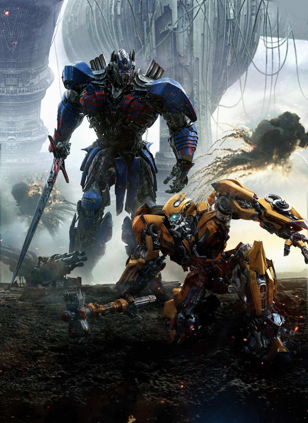 Optimus Prime & Bumblebee Epic Battle Wall Art