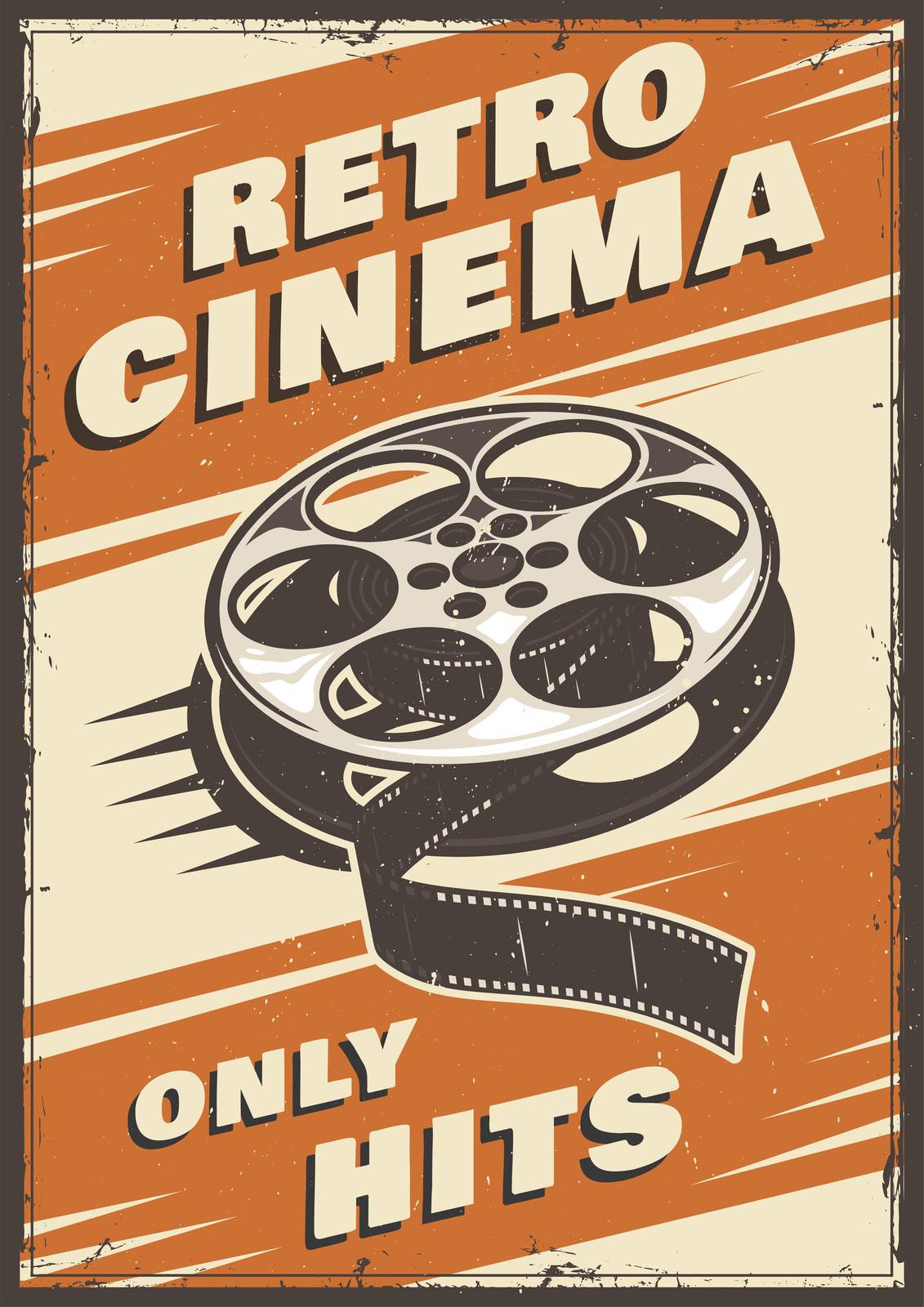 Retro Cinema Reel Wall Art