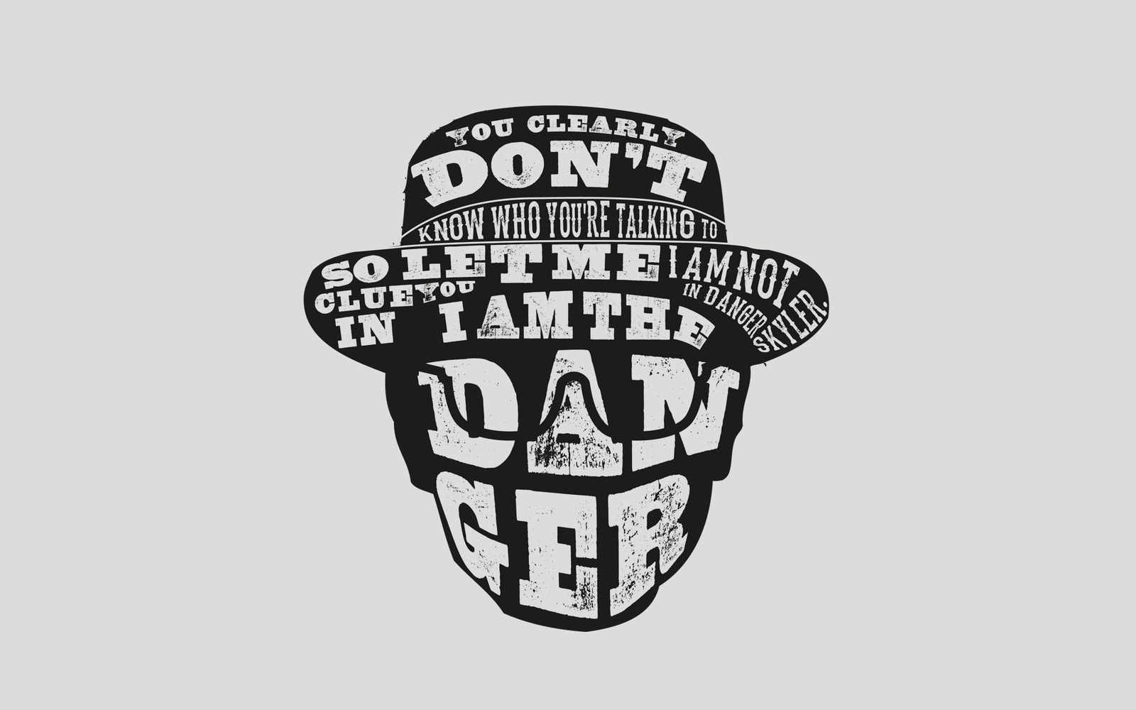 Iconic Heisenberg Quote Typographic Art Wall Art