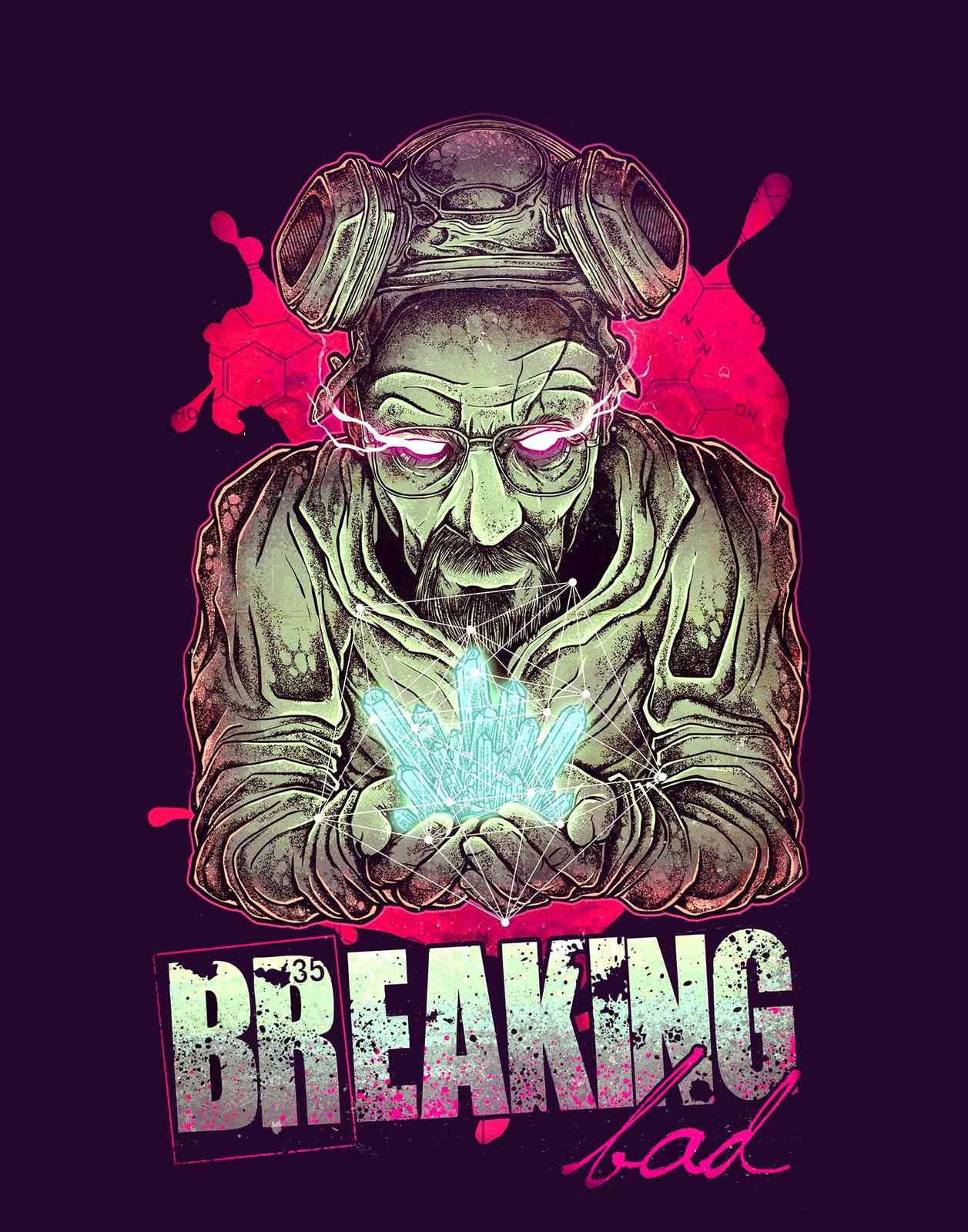 Heisenberg Crystal "Breaking Bad" Wall Art
