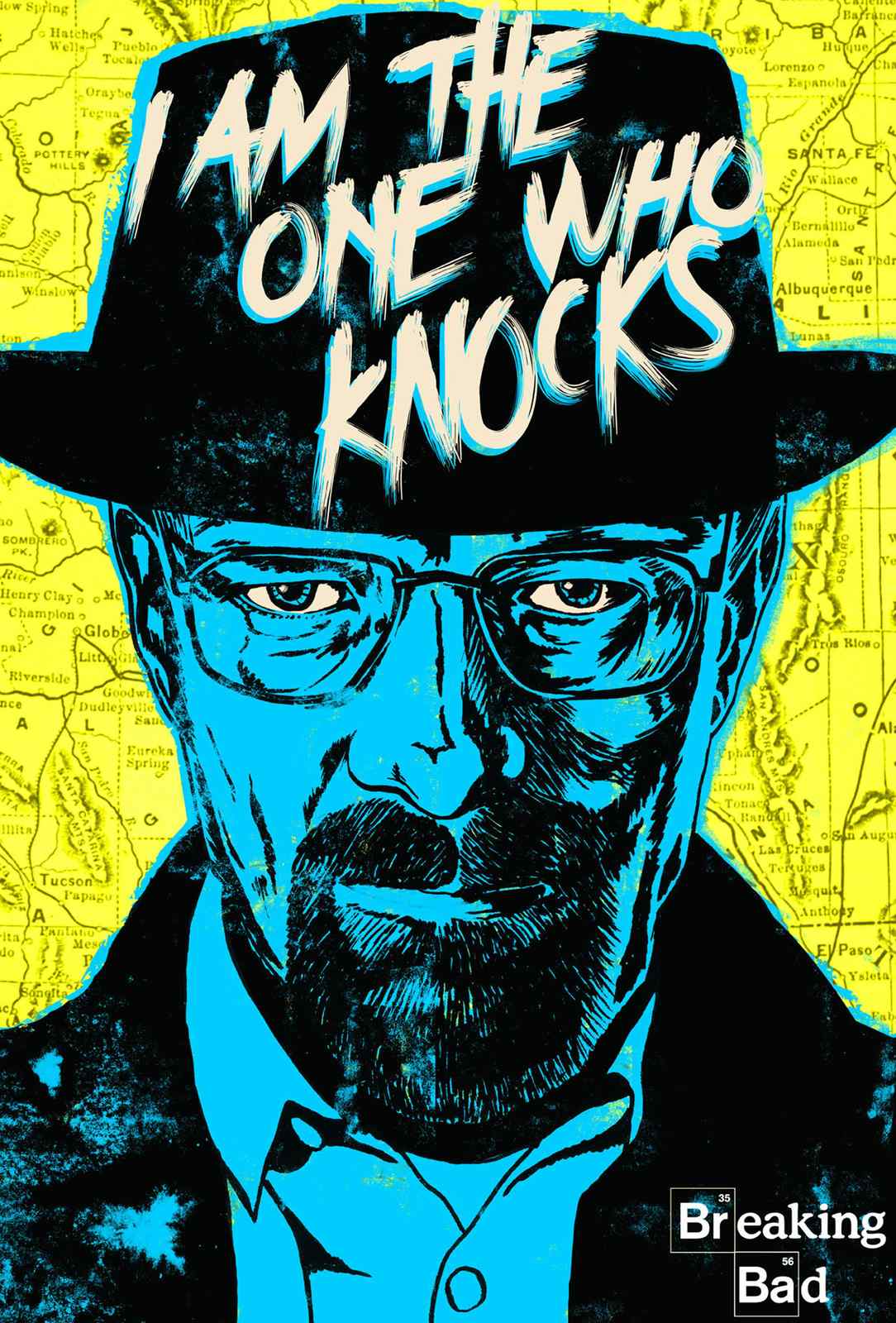 Walter White I Am The One Who Knocks Wall Art