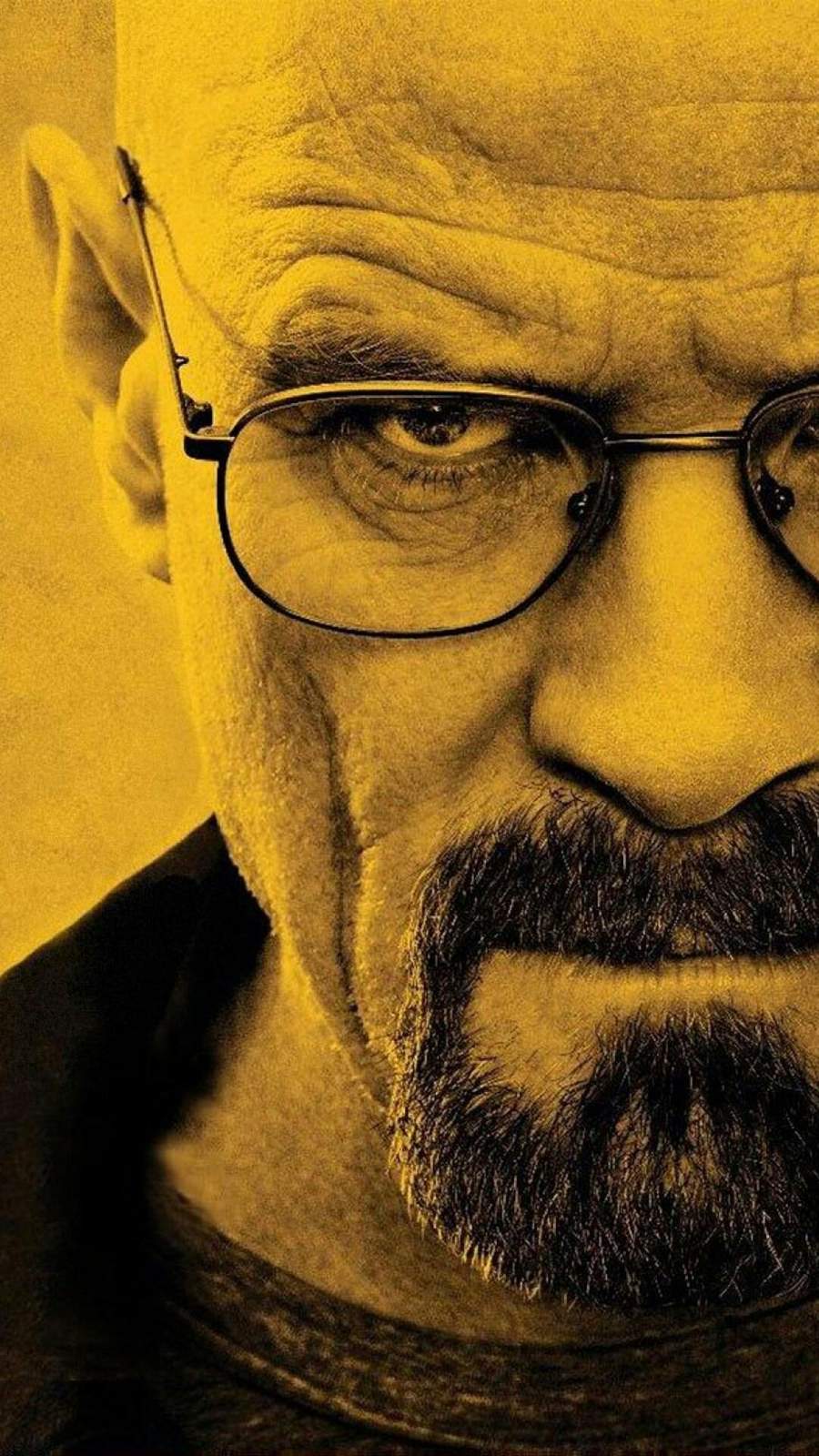 Intense Portrait Walter White Wall Art