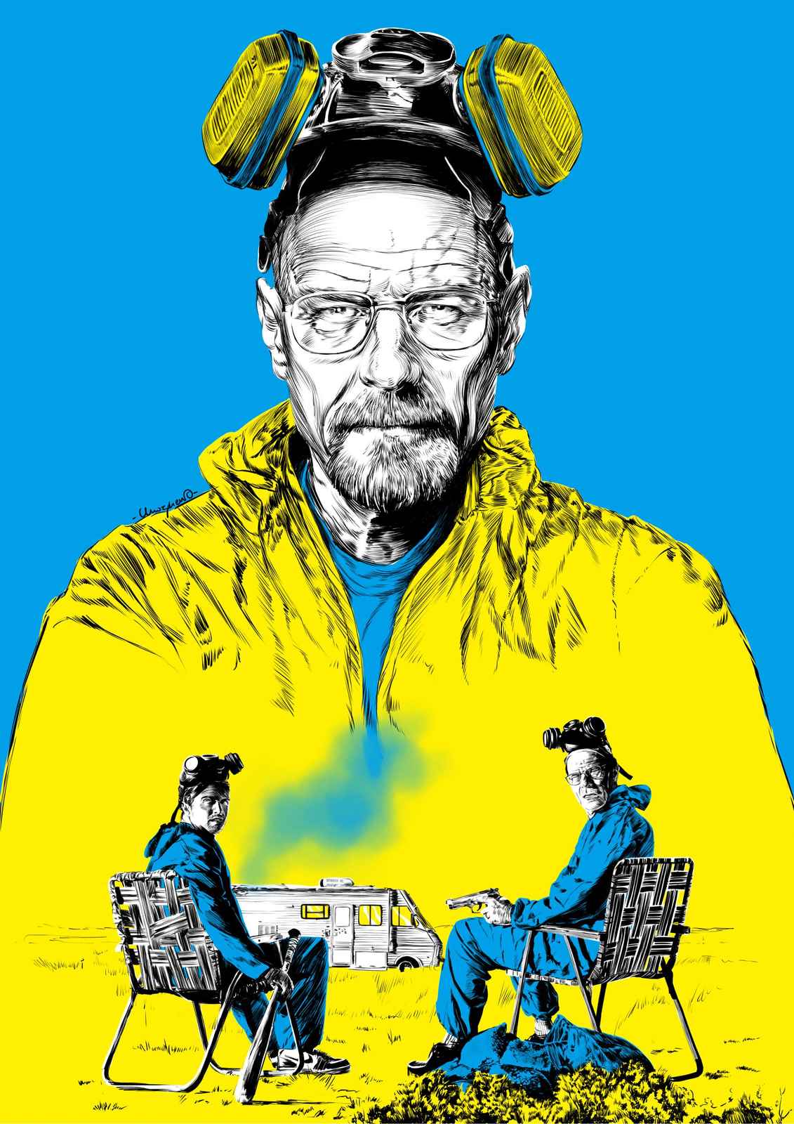 Heisenberg & Jesse Breaking Bad Wall Art