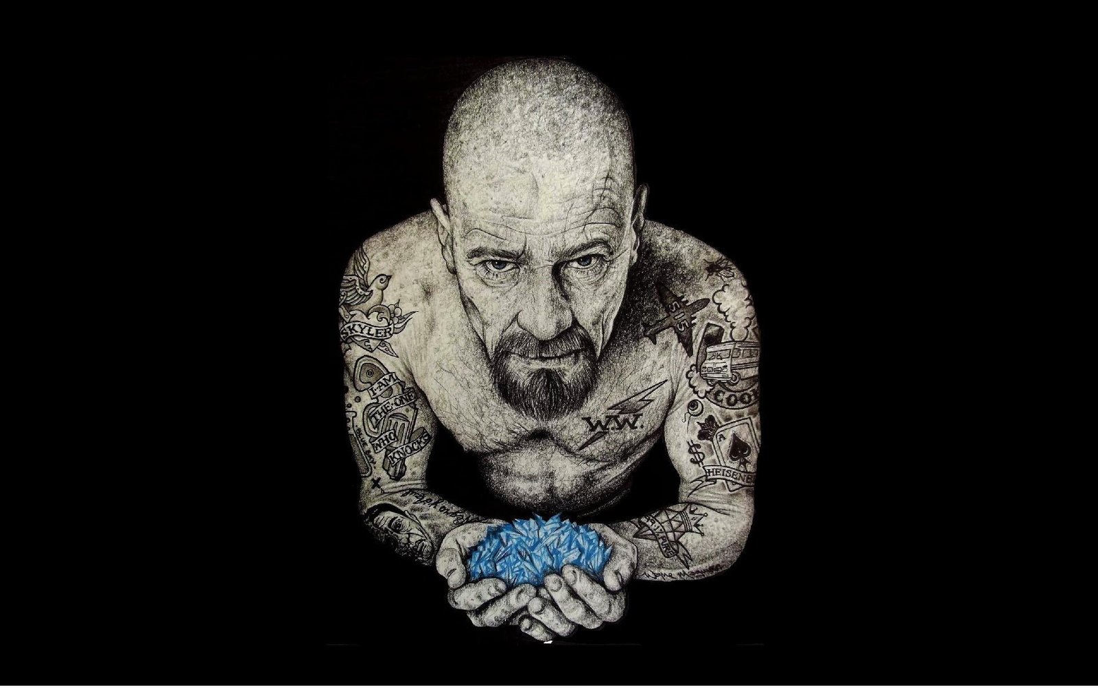 Heisenberg "I Am The One Who Knocks" Wall Art