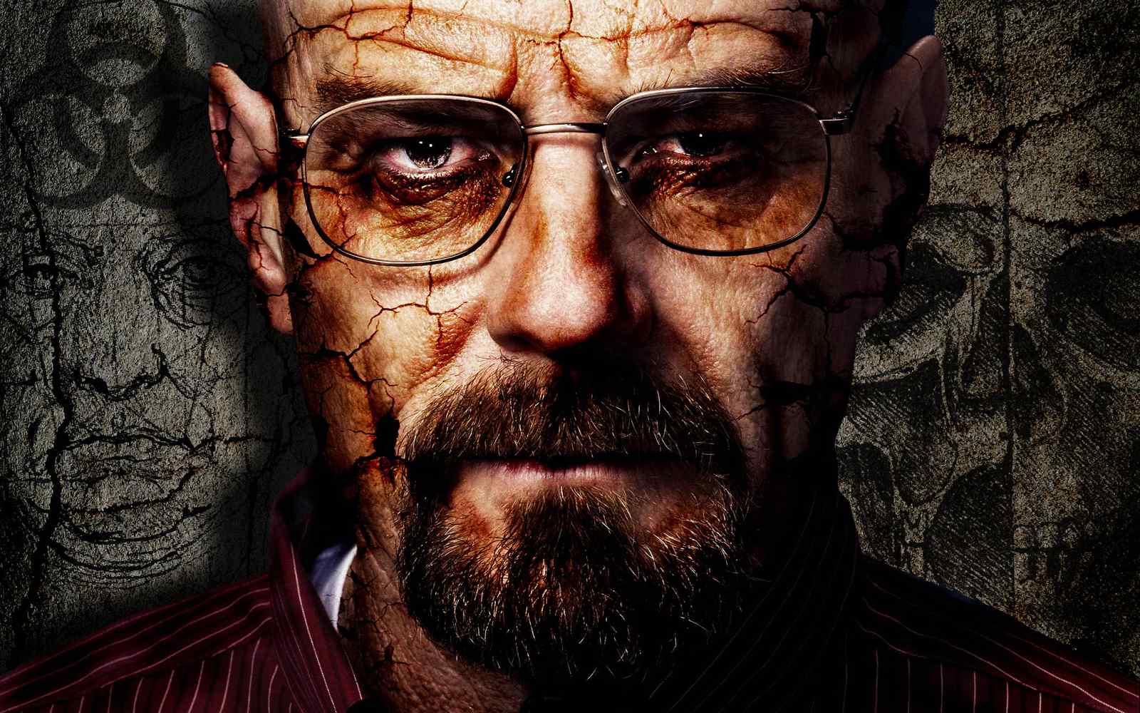 Intense Portrait Walter White Breaking Bad Wall Art