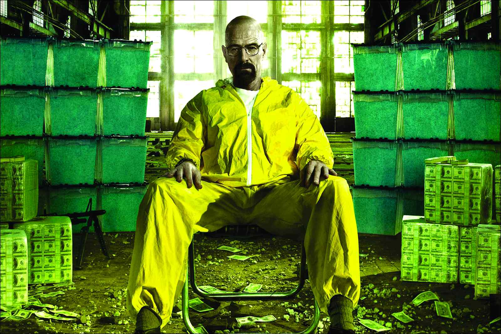 Iconic Walter White Yellow Hazmat Wall Art