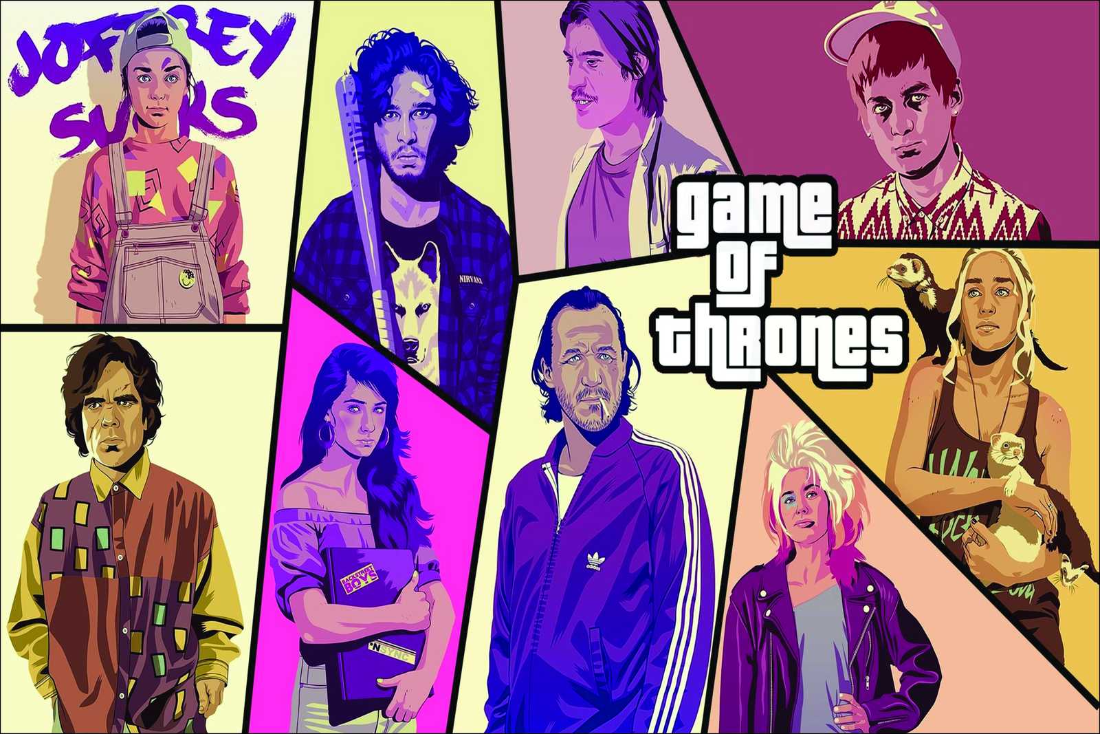 Game of Thrones x GTA Style Wall Art