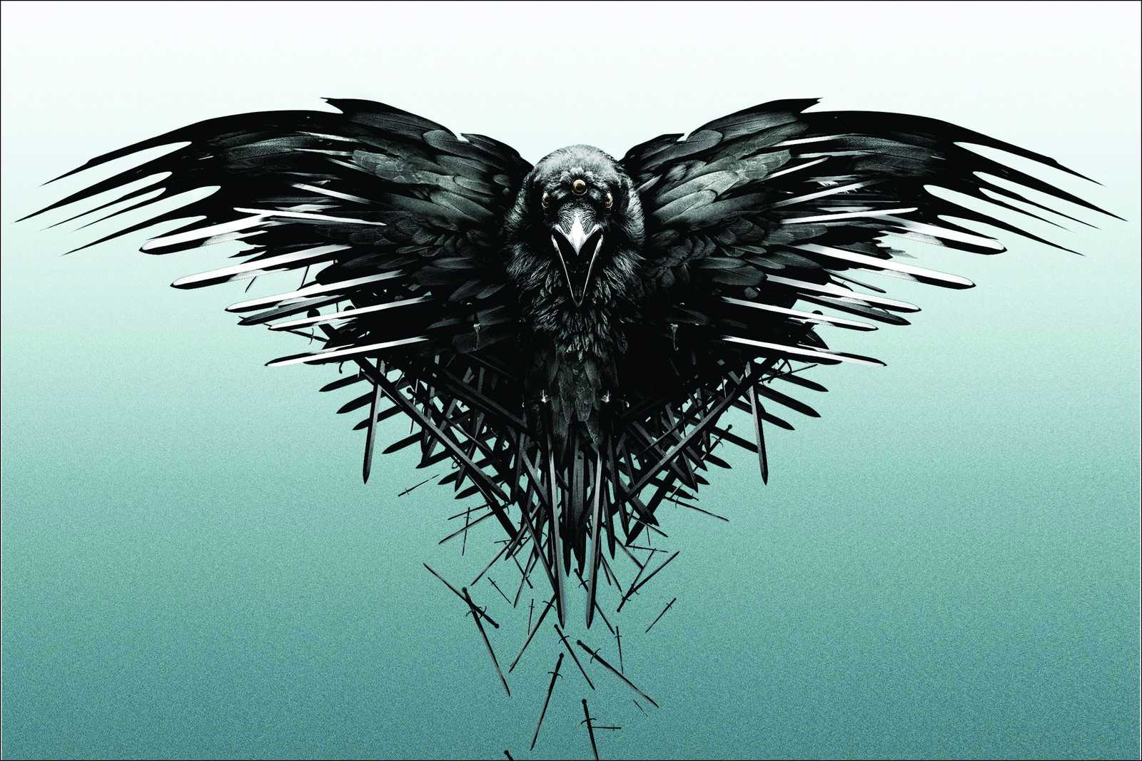 Mystic Raven Sword Throne Wall Art