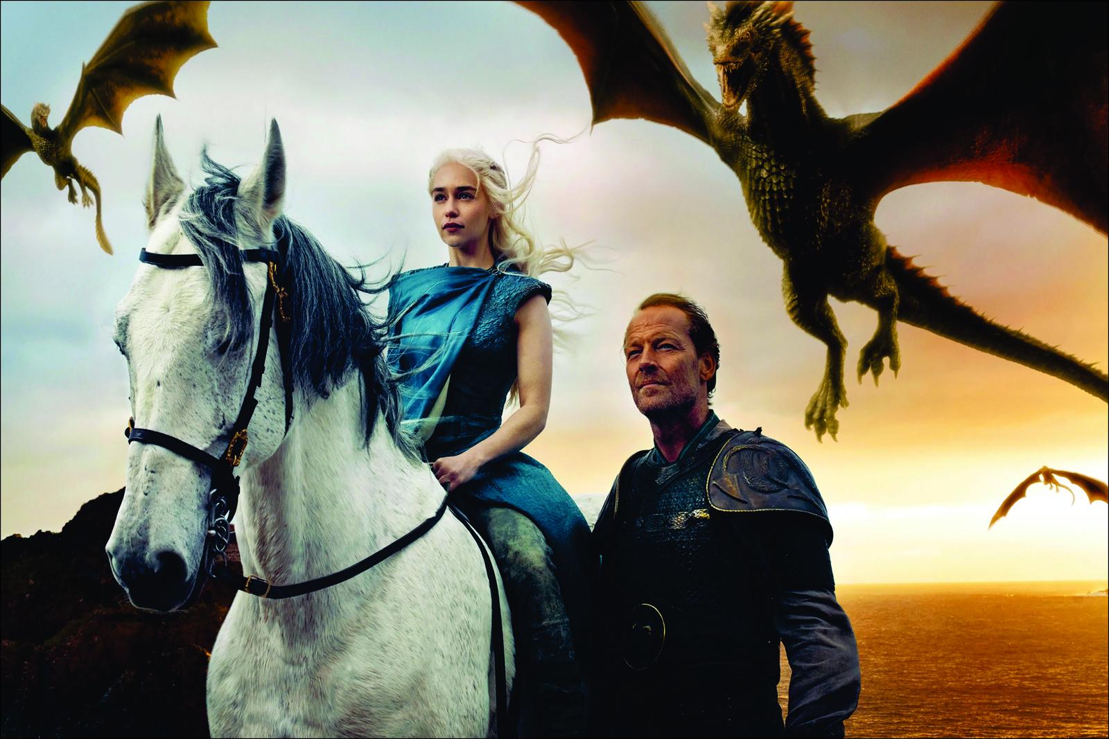 Daenerys & Dragons Fantasy Wall Art Wall Art