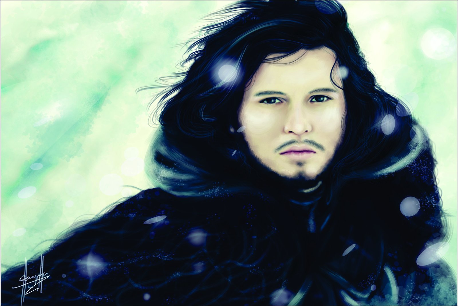 Heroic Winter King Portrait Wall Art