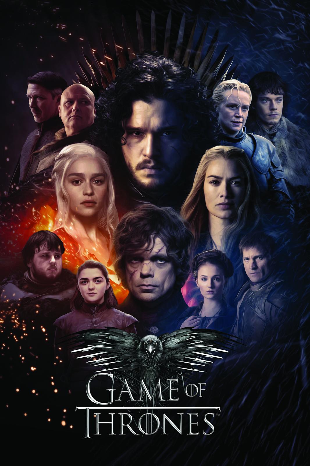 Epic Game of Thrones Cast Wall Art