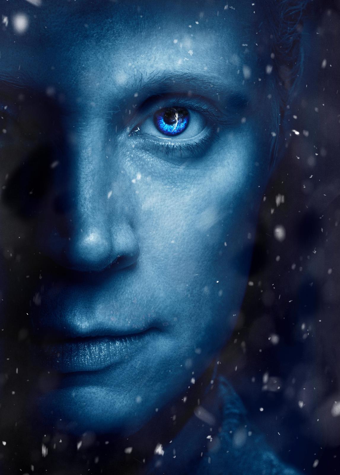 Striking Blue Eye Portrait Wall Art