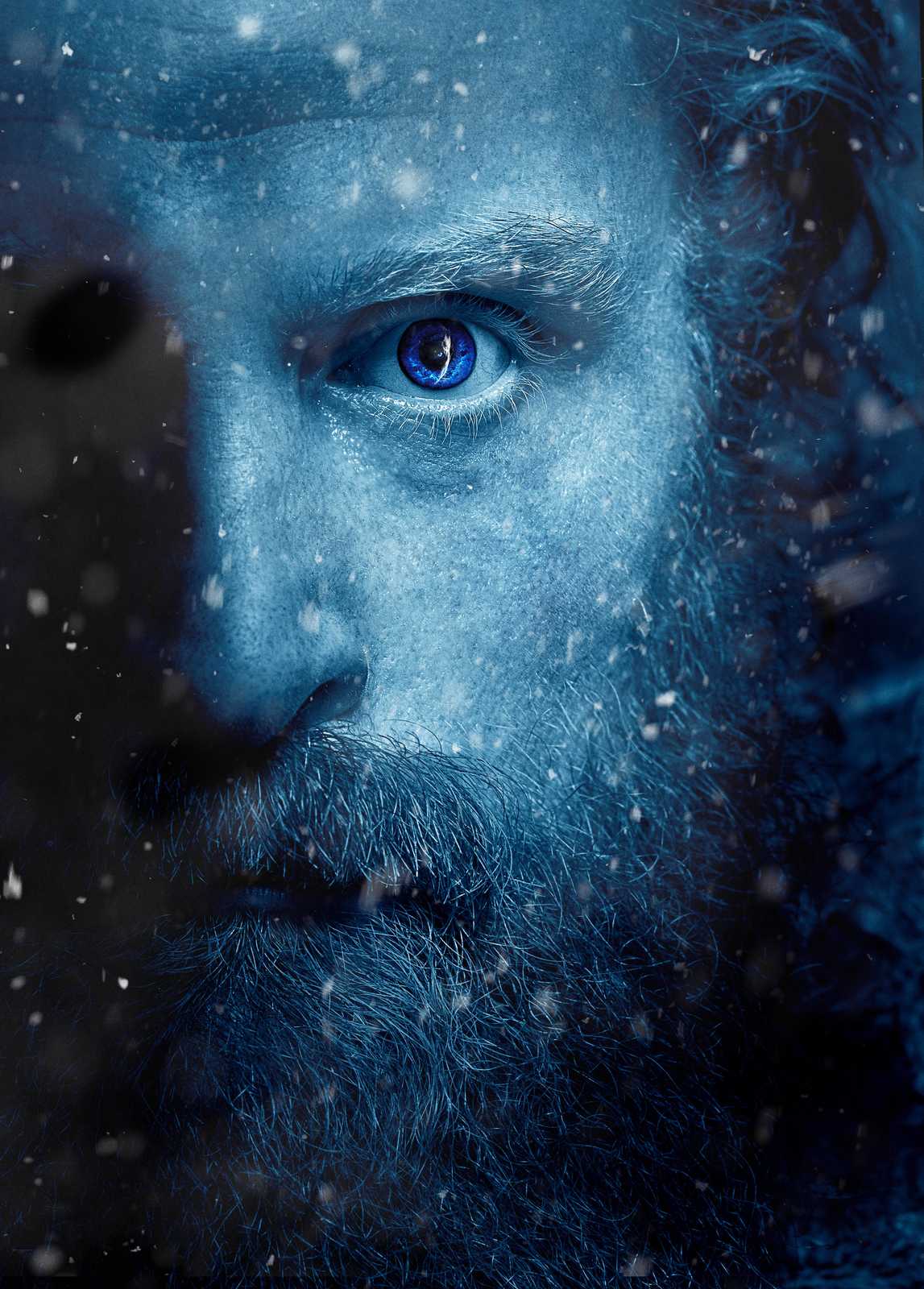 Mystic Blue Eyed Man Wall Art