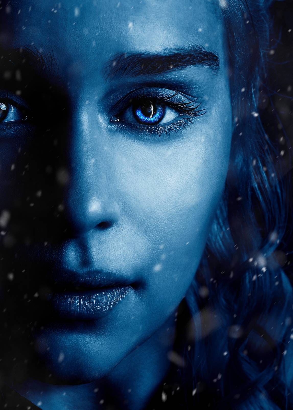Striking Blue Eyes Portrait Wall Art