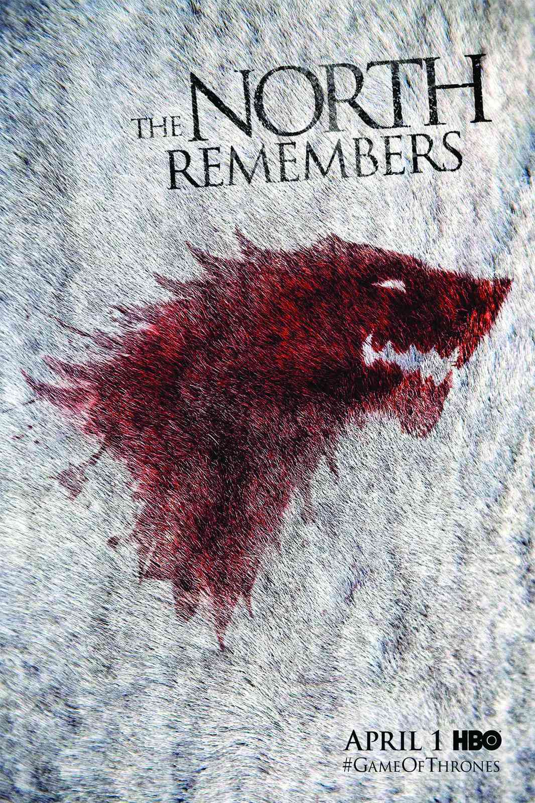 The North Remembers Direwolf Wall Art