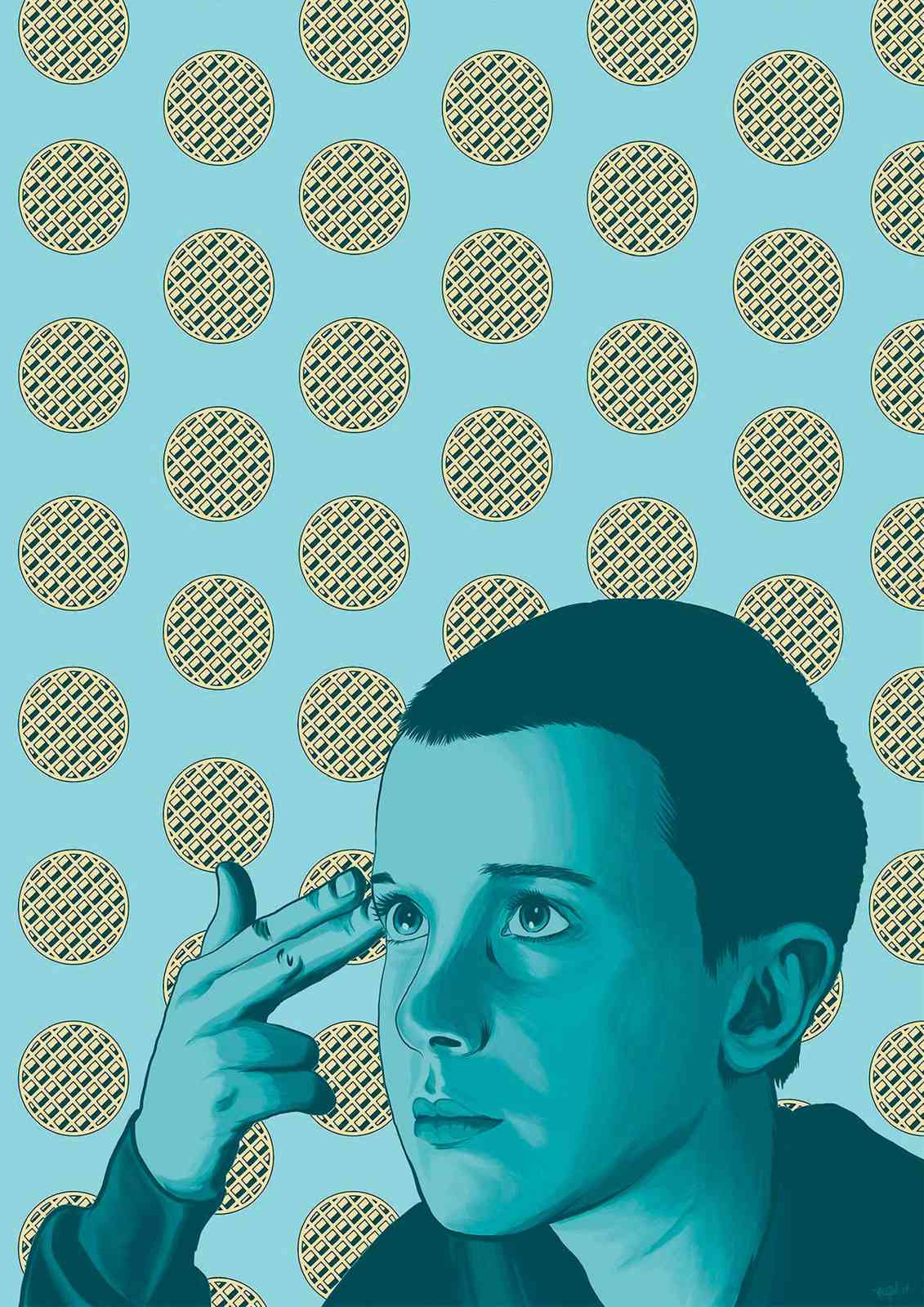 Eleven Waffle Power Wall Art