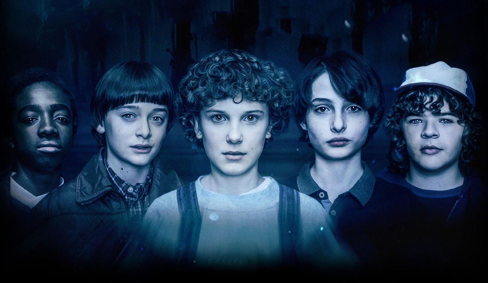 Stranger Things Cast Dark Academia Wall Art