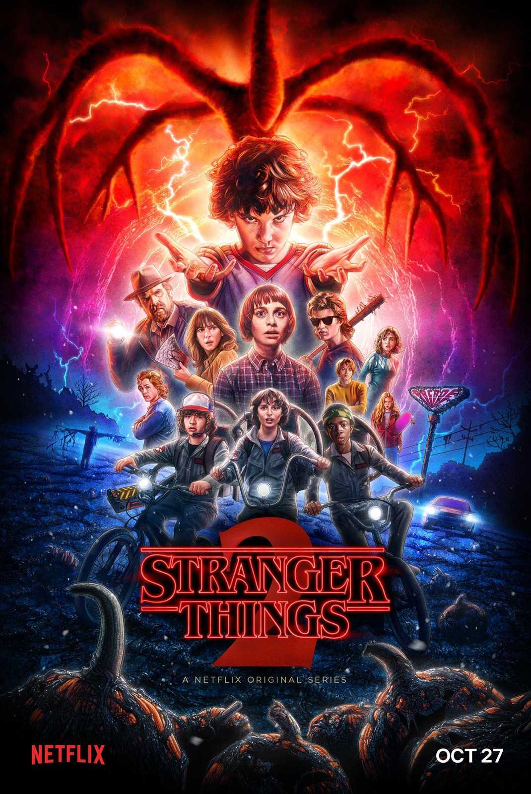 Stranger Things 2 Movie Poster Wall Art