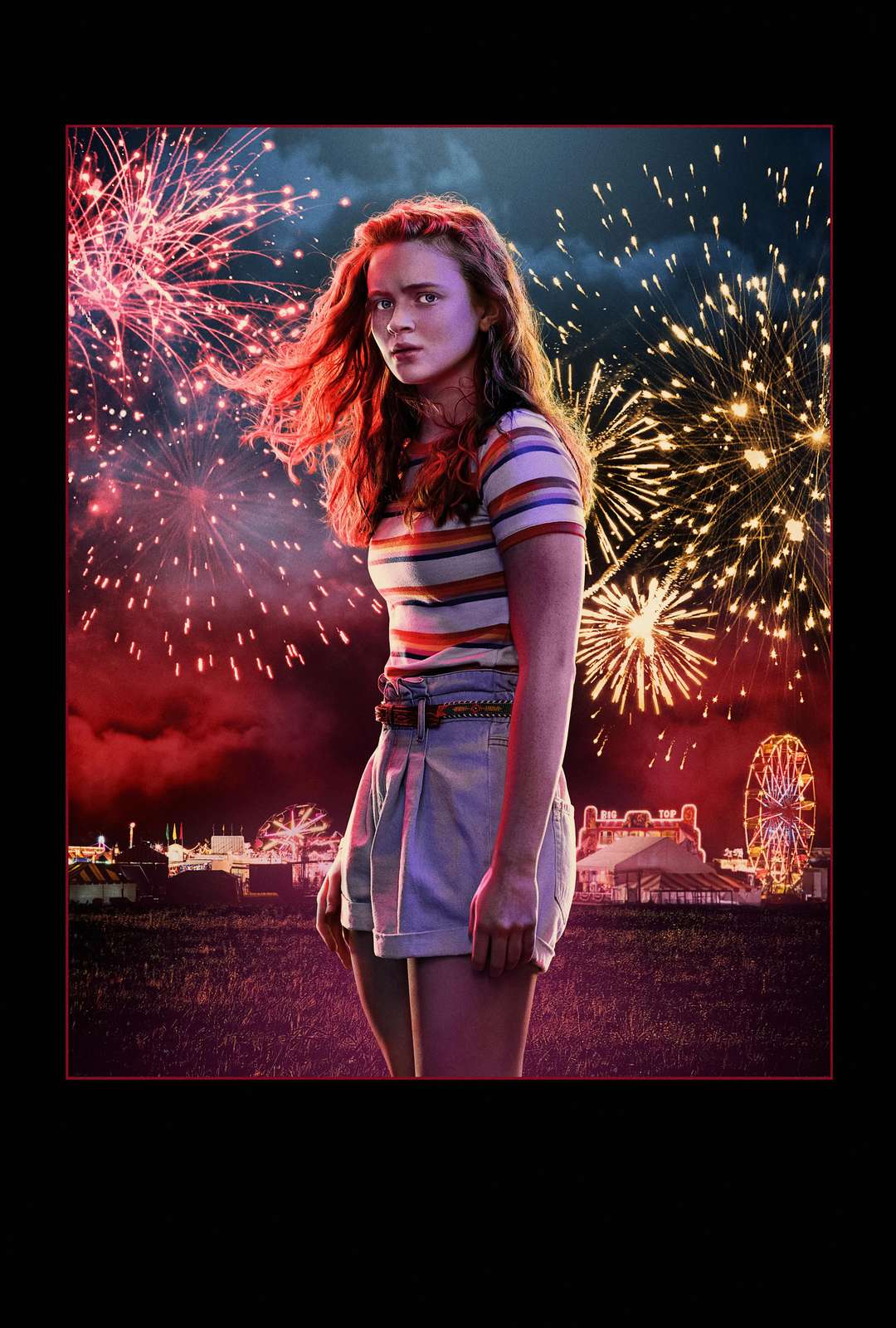Max Stranger Things 80s Retro Fireworks Wall Art