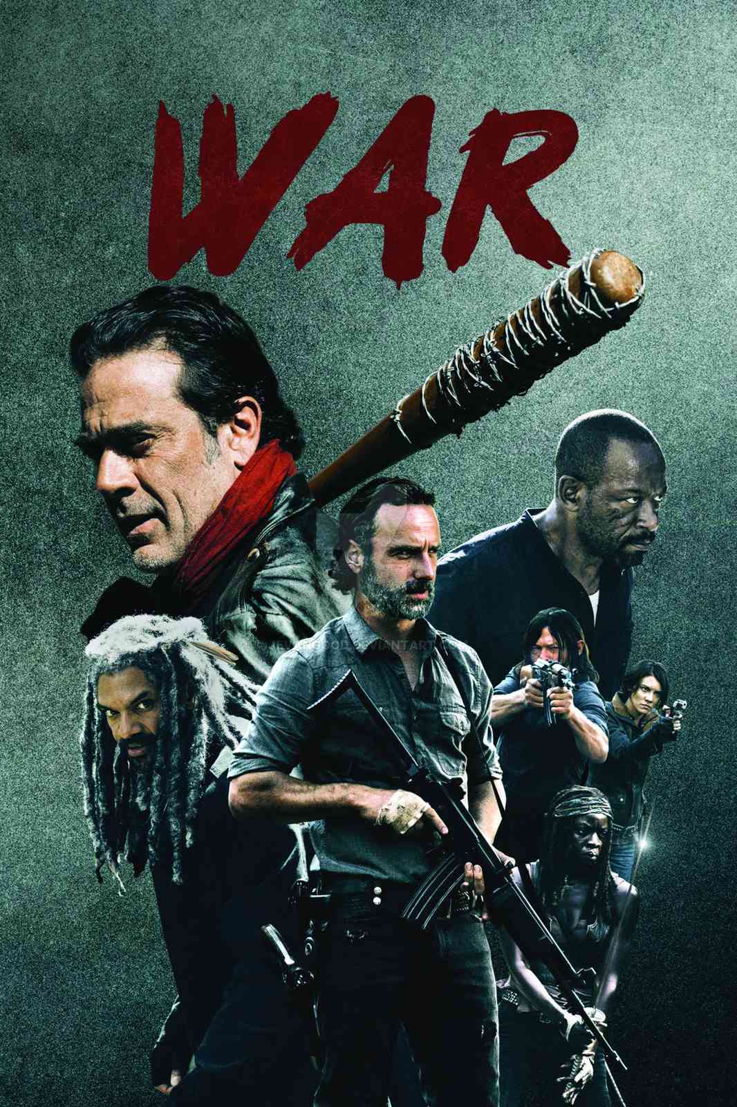 The Walking Dead War Scene Wall Art