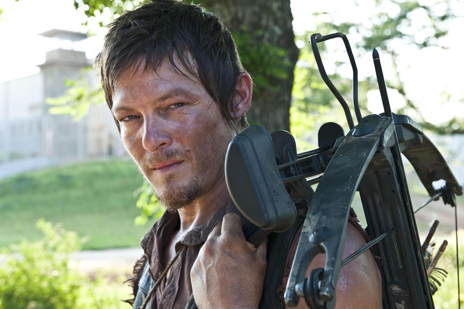 Daryl Dixon Crossbow Hero Portrait Wall Art