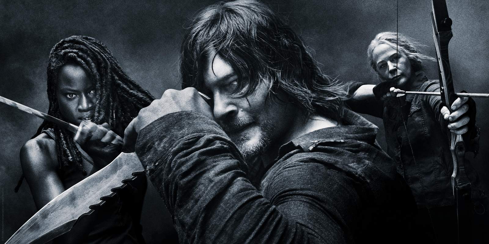 Daryl, Michonne & Carol TV Show Wall Art