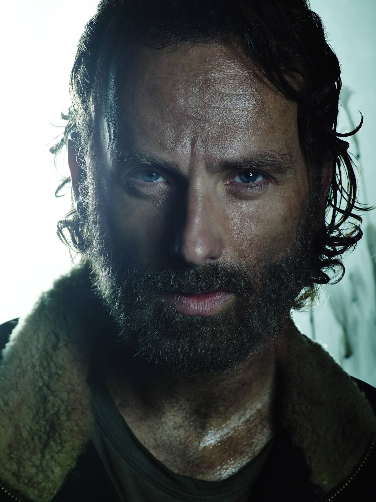 Intense Rick Grimes Portrait Wall Art
