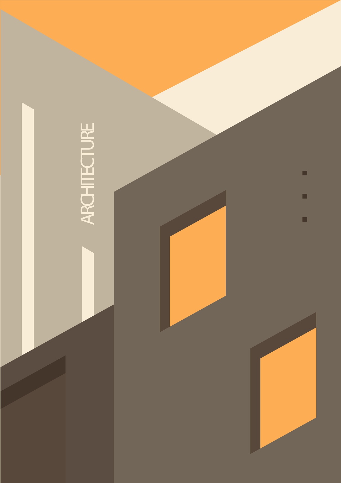 Modern Geometric Architecture Wall Art