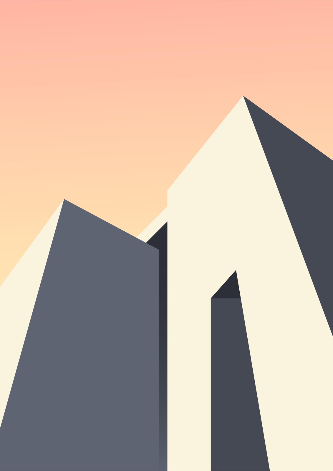 Minimalist Geometric Architecture Wall Art