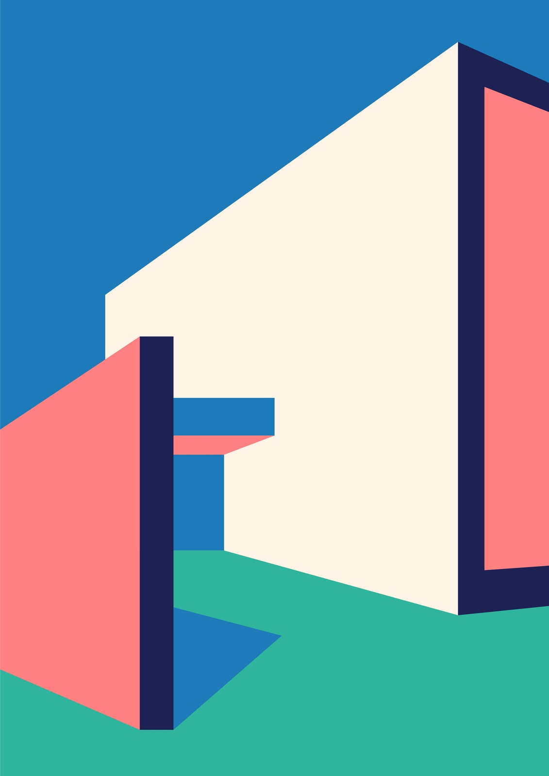 Modern Geometric Abstract Wall Art
