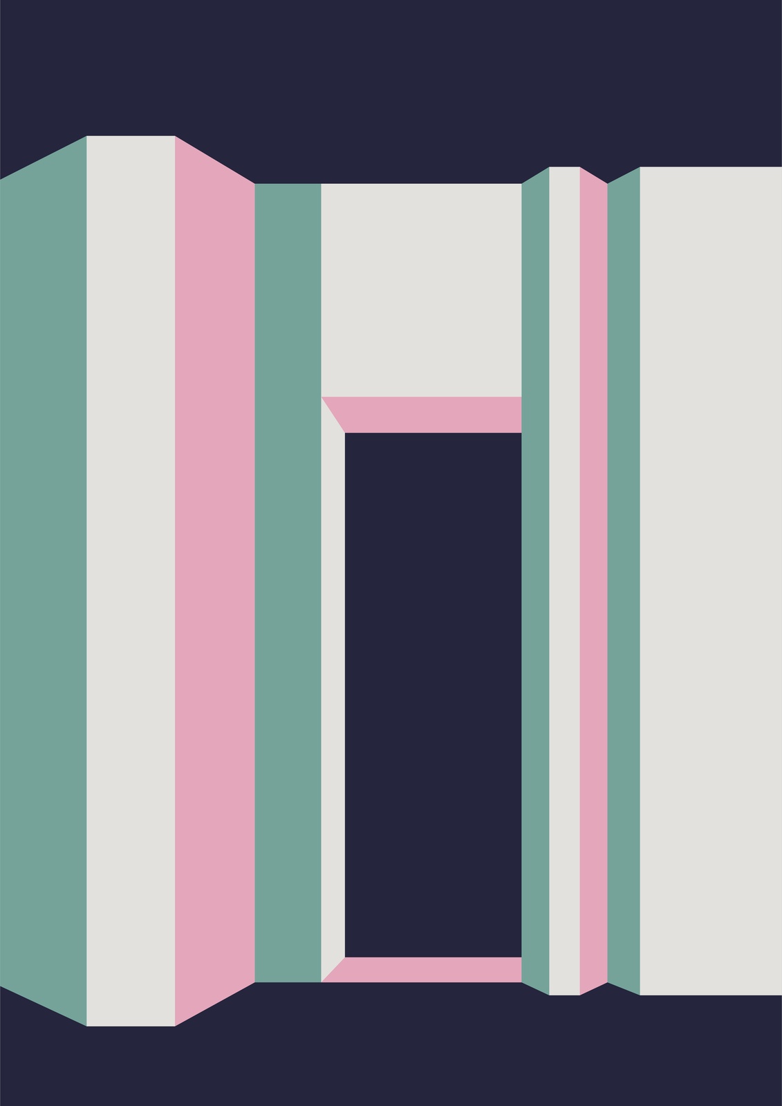 Abstract Geometric Archway Wall Art