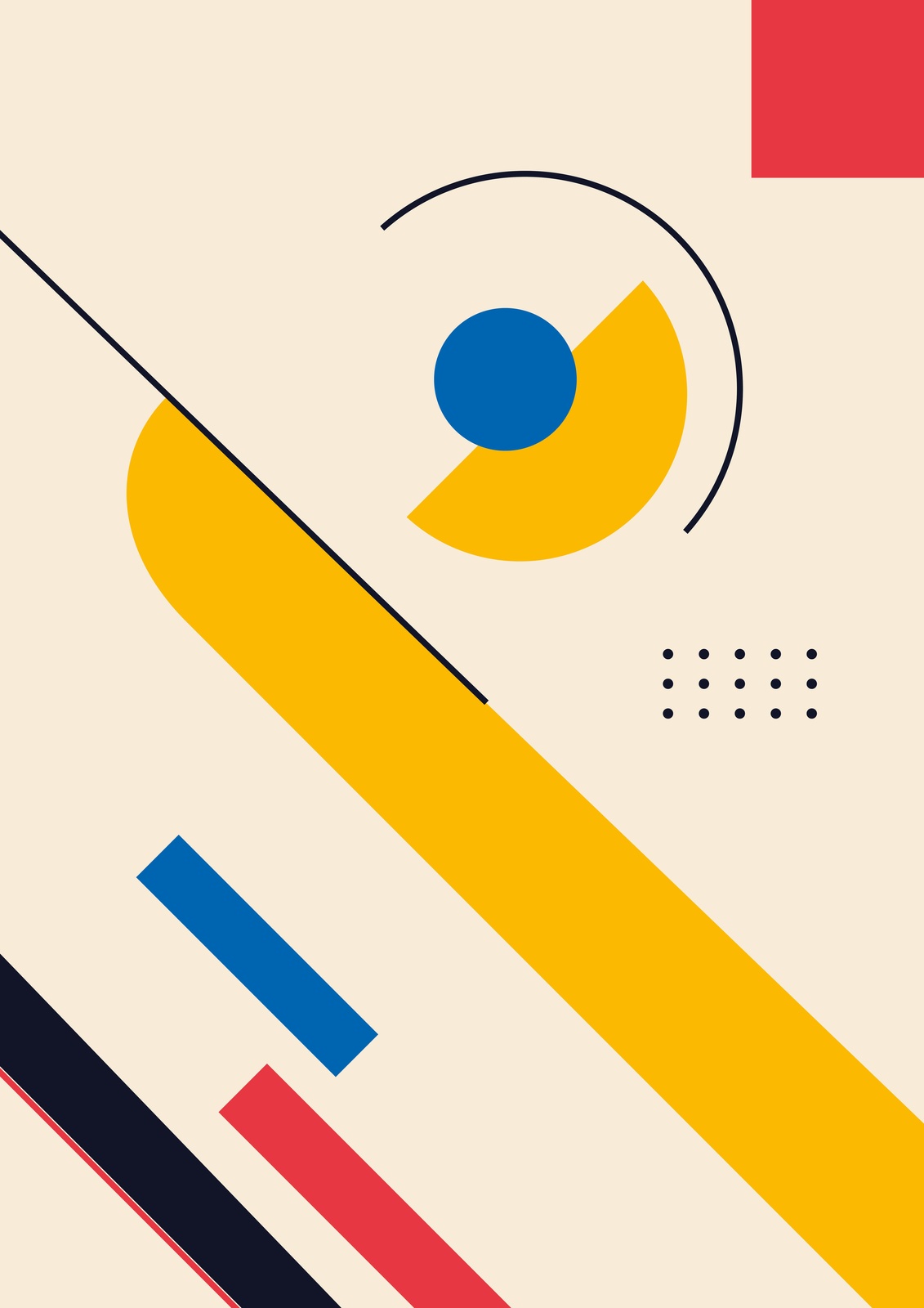 Modern Geometric Pop Art Wall Art