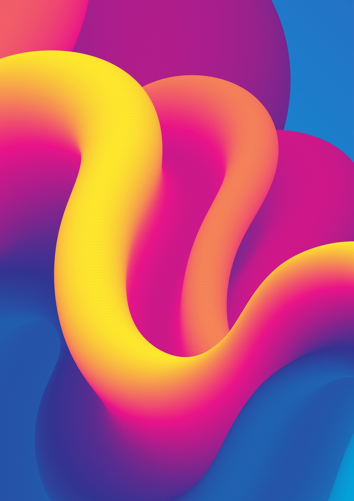 Vibrant Swirl Abstract Art Wall Art