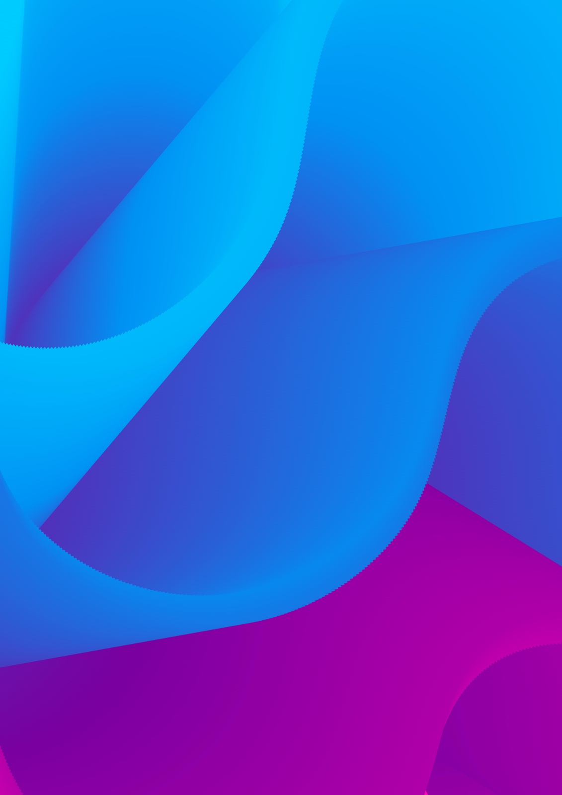 Abstract Flowing Blue & Magenta Wall Art