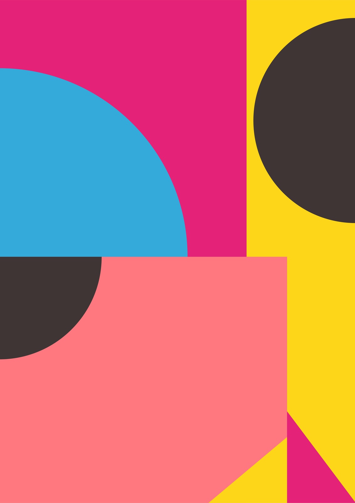 Vibrant Geometric Abstract Wall Art
