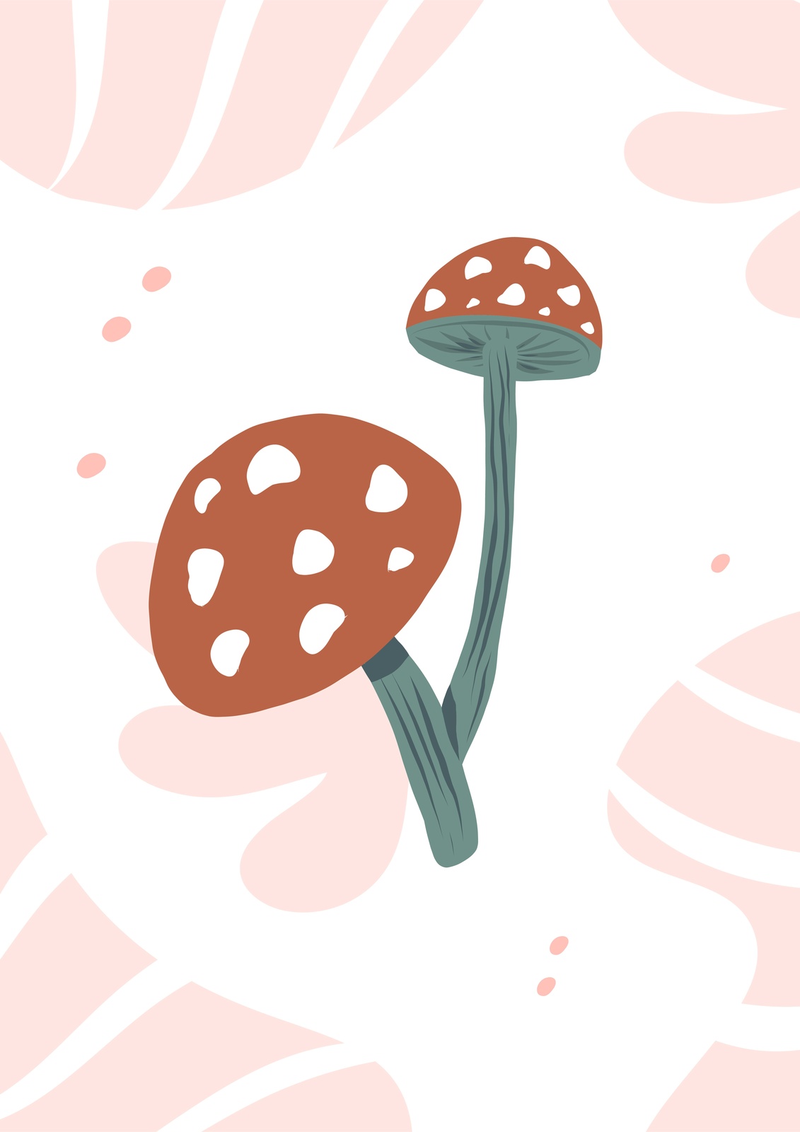 Boho Mushroom Duo Wall Art