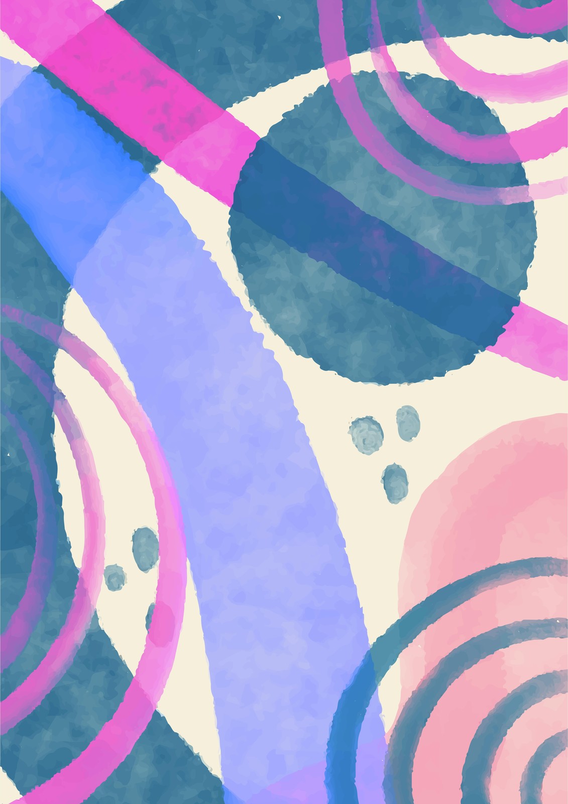 Abstract Geometric Shapes Wall Art