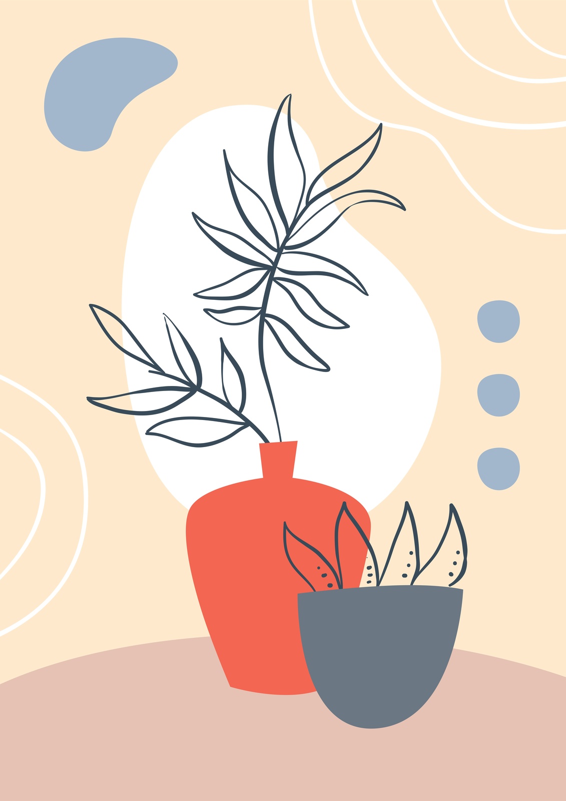 Boho Botanical Still Life Wall Art