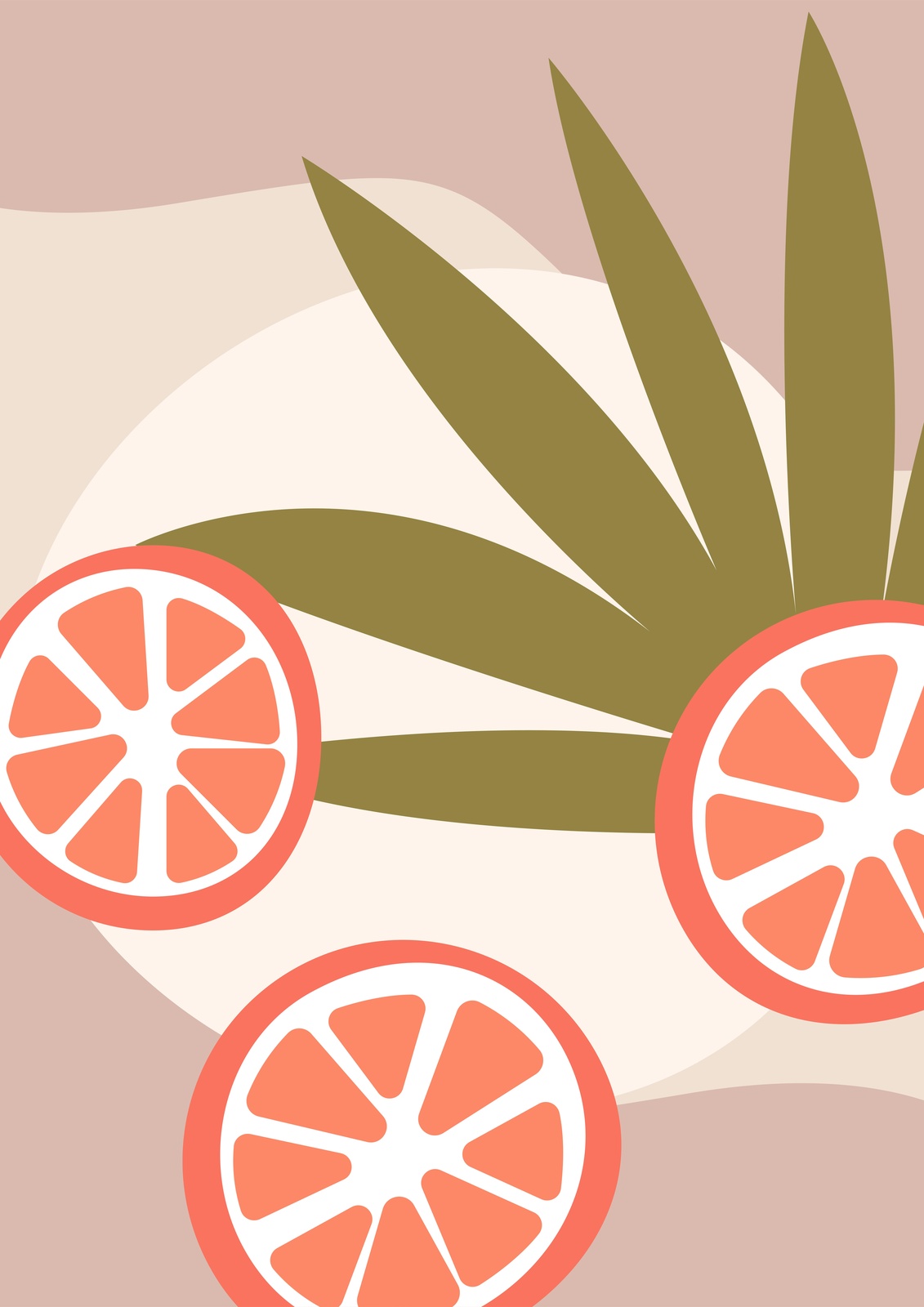 Citrus Grove Boho Abstract Wall Art